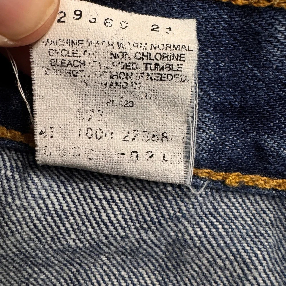 Levi's 505‎ Mens Jeans Tag Size W36 L32 Regular Fit Straight Leg Dark Wash Denim